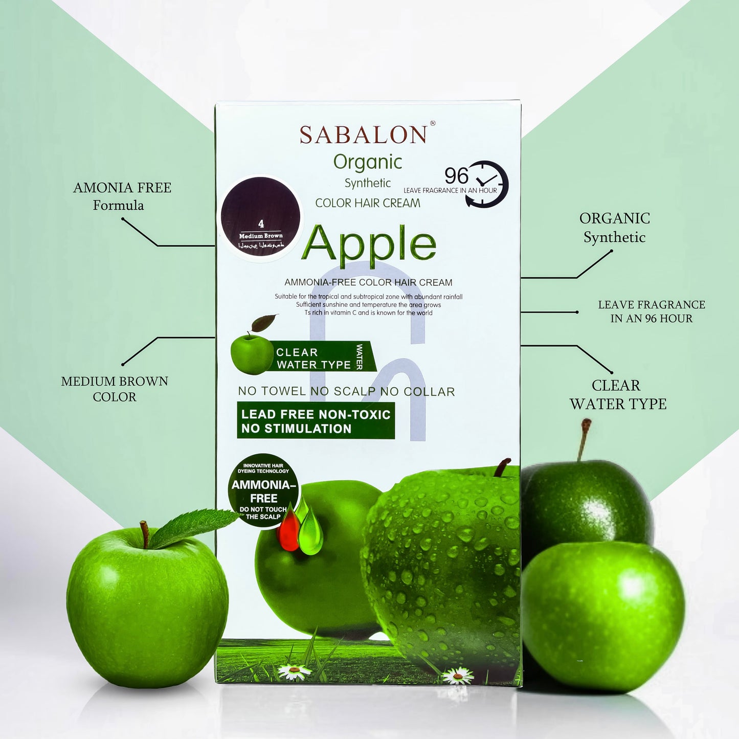 Sabalon Apple Hair Colour Ammonia Free-1000ml