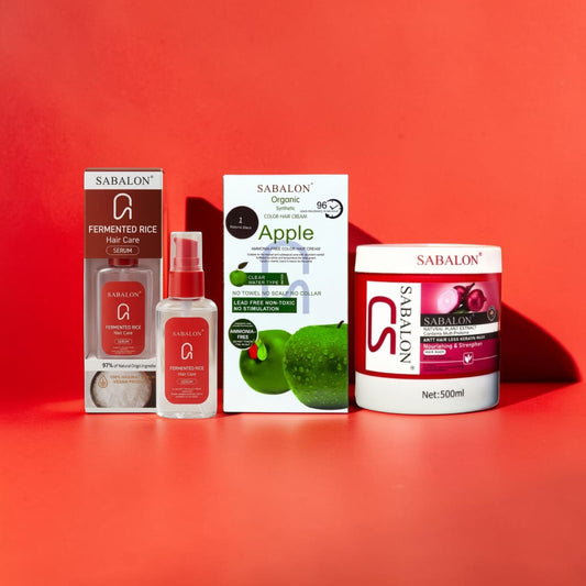Sabalon 3 in 1 Deal (Apple Hair Colour, Hair Mask & Hair Serum)
