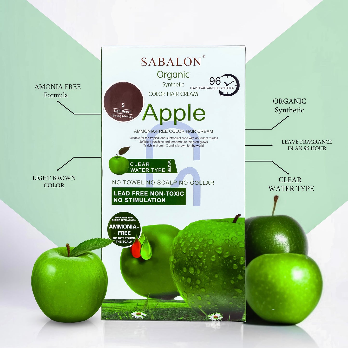 Sabalon Apple Hair Colour Ammonia Free-1000ml