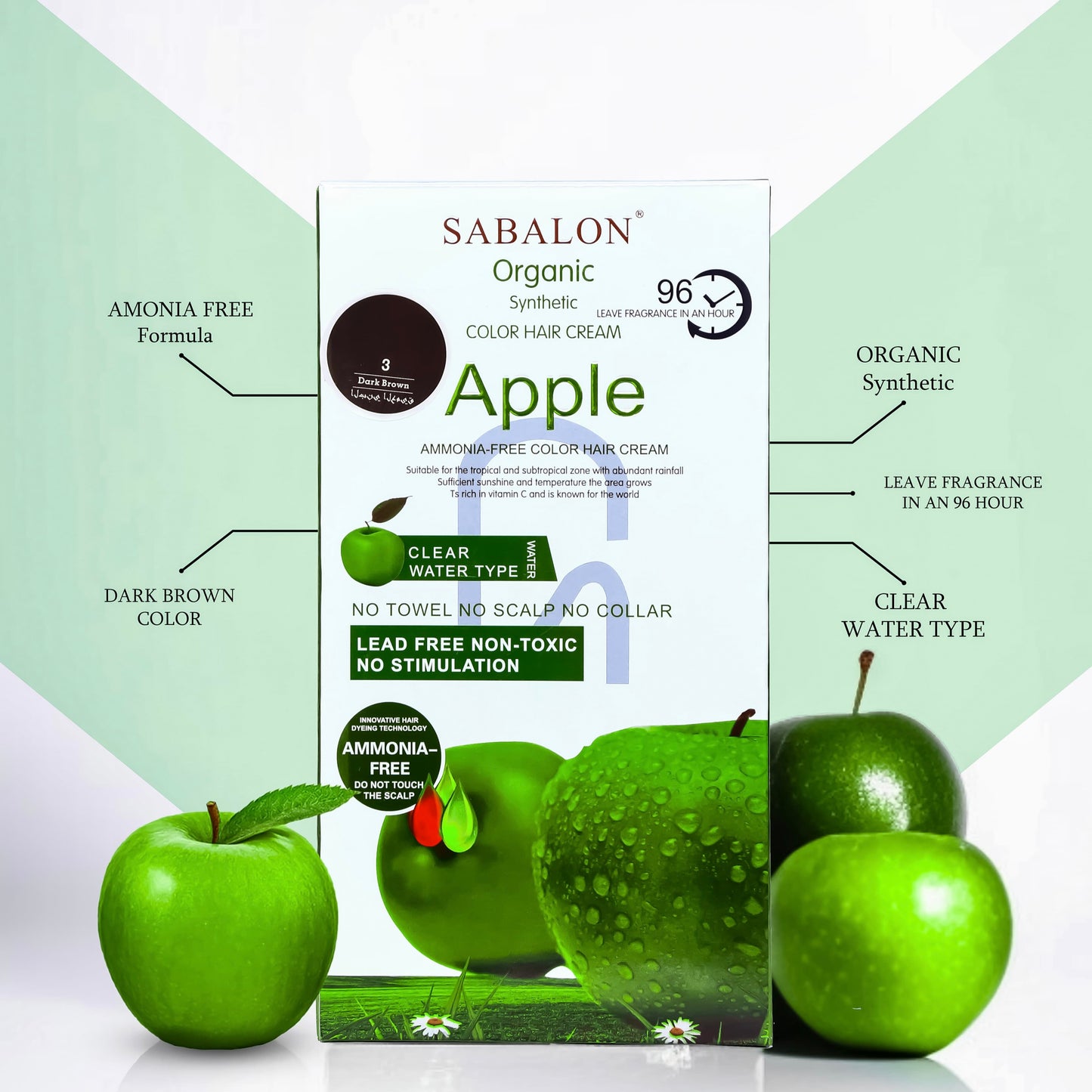 Sabalon Apple Hair Colour Ammonia Free-1000ml