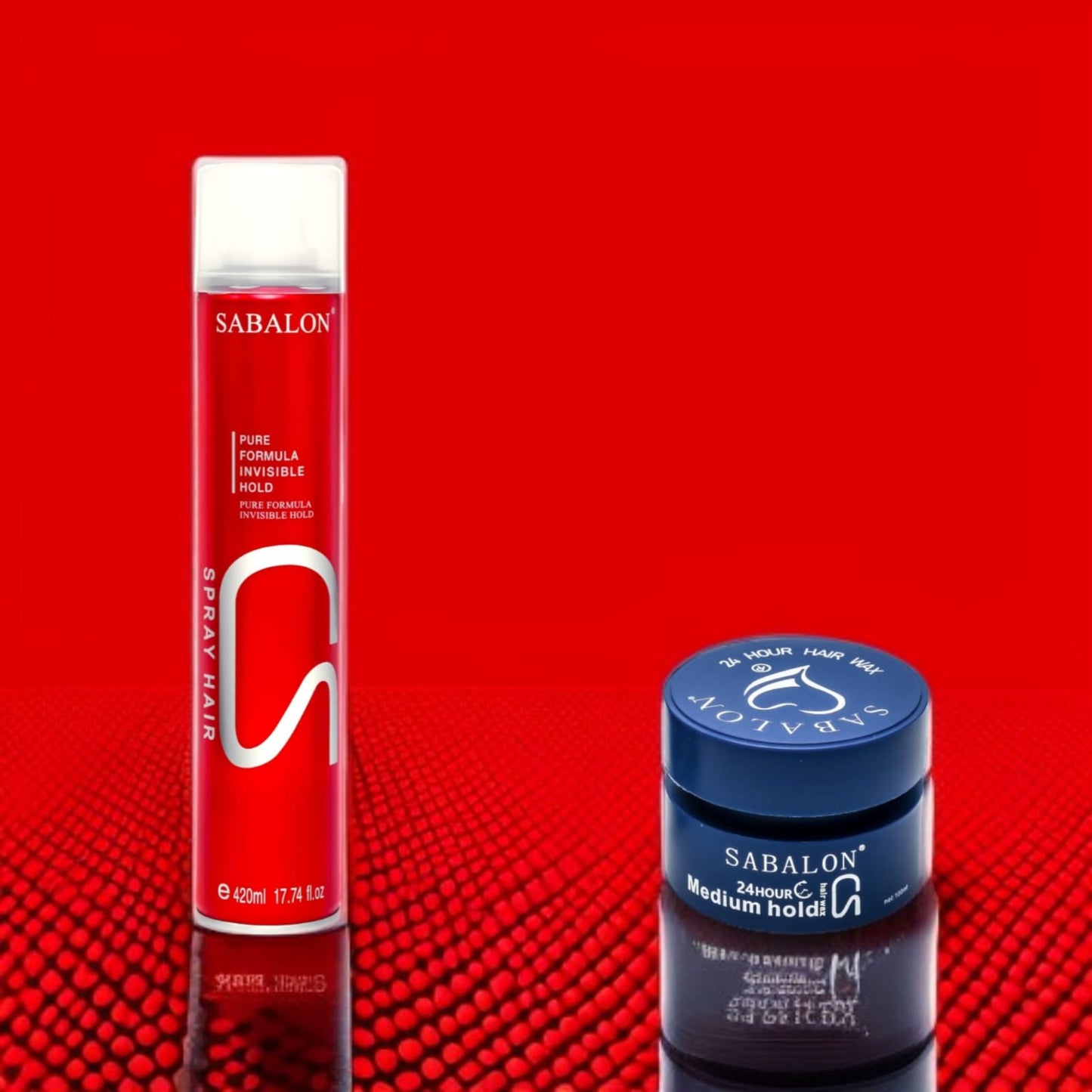 Sabalon Hair Spray Pure Formula-420 ml & Hair Wax Gel-100ml  FREE!
