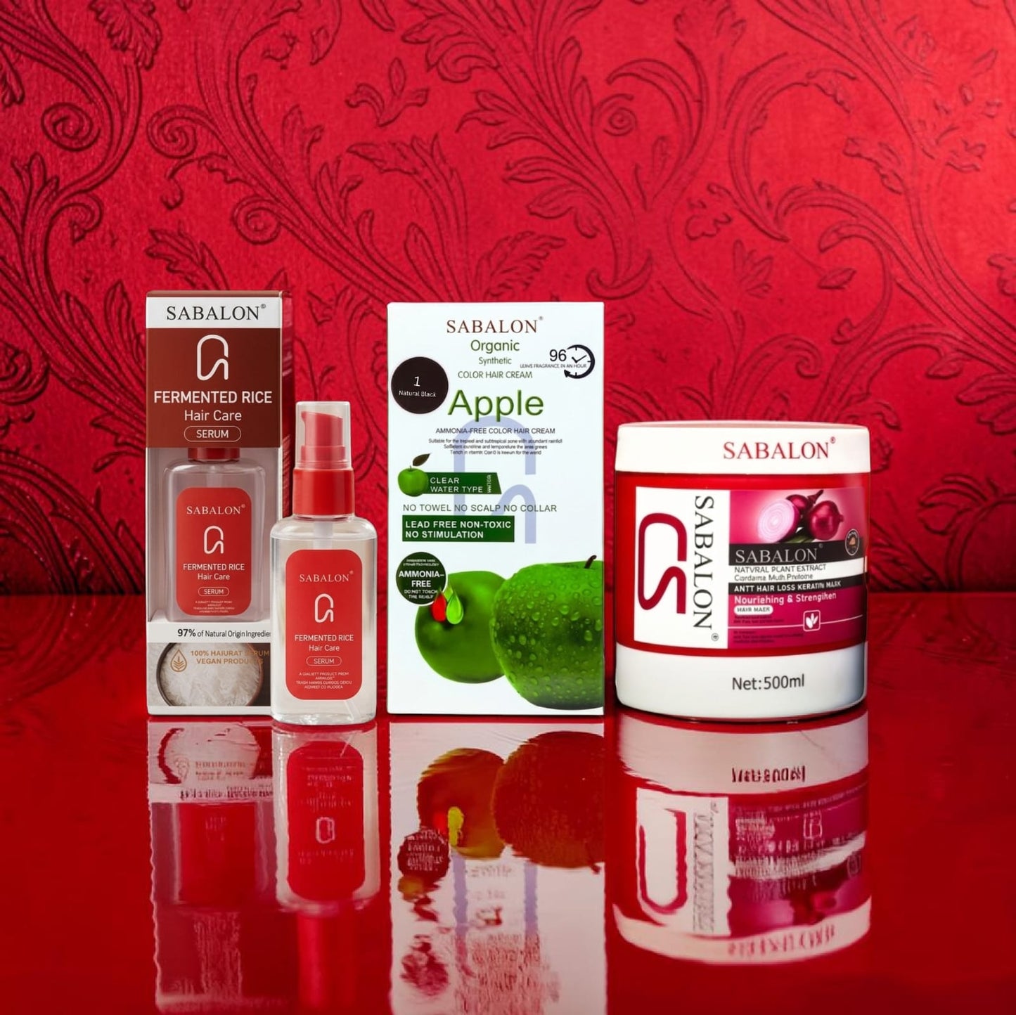 Sabalon 3 in 1 Deal (Apple Hair Colour, Hair Mask & Hair Serum)